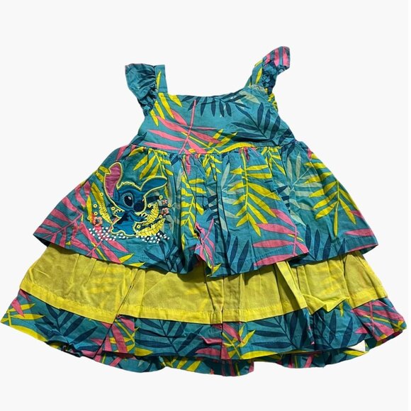 Disney Baby Infant Girls Size 6-9 months Lilo Stitch Dress Twins Multiples Excel - Picture 1 of 10